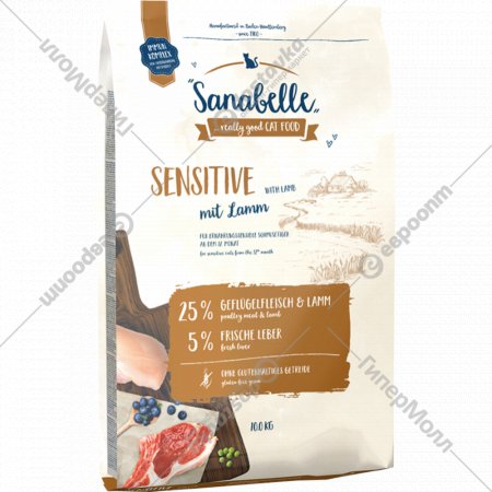 Корм для кошек «Sanabelle Sensitive» с ягненком, 10 кг