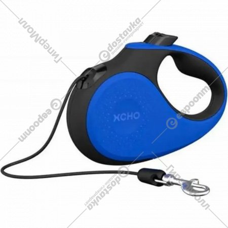 Поводок-рулетка для собак «Xcho» X009, M, синий/черный, 5 м