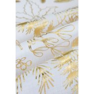 Скатерть «Arya» Poinsettia, 8680943222503, белый/золотистый, 150х150 см