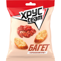 

Сухарики"Хрустим"багет(корол.краб),60г