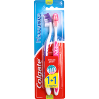 

Зуб.щетка"COLGATE"(Массажер 1+1)фио/роз