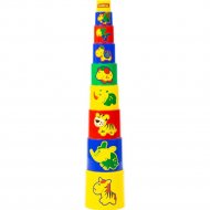 Развивающая игрушка «Полесье» Занимательная пирамидка №3, 52582