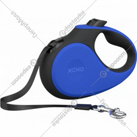 Поводок-рулетка для собак «Xcho» X007, L, синий/черный, 5 м