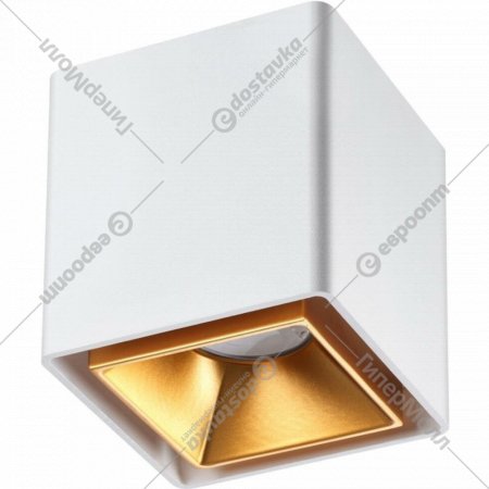 Светильник накладной «Novotech» Recte, Over NT20 154, 358488, белый/золото