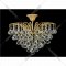 Подвесной светильник «Евросвет» Strotskis, 3299/6, белый с золотом/прозрачный хрусталь