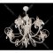 Подвесной светильник «Евросвет» Strotskis, 3305/5, белый с золотом/прозрачный хрусталь