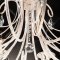 Подвесной светильник «Евросвет» Strotskis, 3305/8, белый с золотом/прозрачный хрусталь