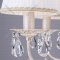 Подвесной светильник «Евросвет» Strotskis, 3637/7, белый с золотом/прозрачный хрусталь