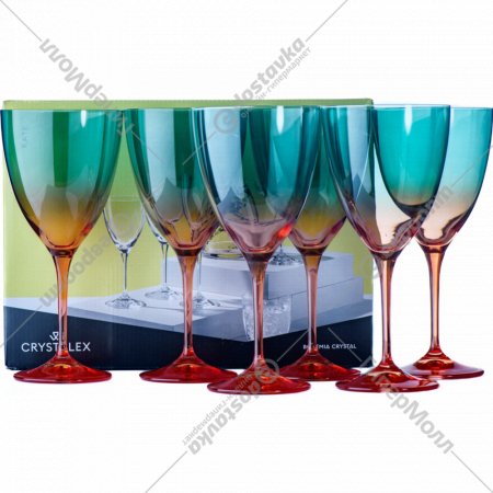 Набор бокалов для вина «Crystalex» Kate, 40796/D5377/400, 6 шт