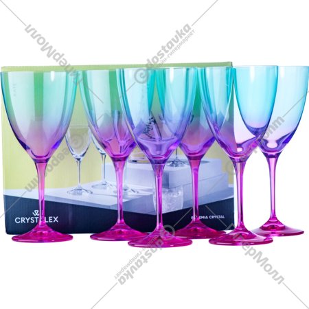 Набор бокалов для вина «Crystalex» Kate, 40796/D5378/400, 6 шт