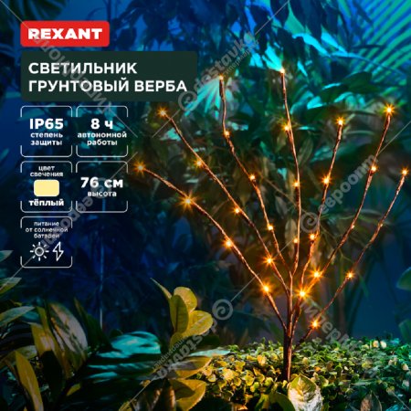 Светильник грунтовый «Rexant» Верба, 3000К, 602-2437