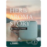 Маска для лица «L.Sanic» Herb Aroma Story, с экстрактом бергамота и эффектом ароматерапии, 25 мл