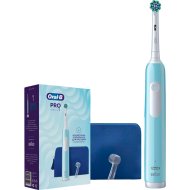 Зубная щетка электрическая Oral_B Cross Action Pro 1 500, D305.513.3, + косметичка + колпачек для насадки