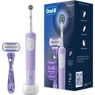 Зубная щетка электрическая Oral_B Vitality Pro Lilac Mist, D103.413.3, + бритва Gillette Venus Swirl