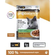 Корм для кошек «ProBalance» Immuno Protection, c кроликом в соусе, 28х85 г