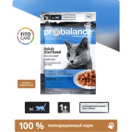 Корм для кошек «ProBalance» Sterilized, для стерилизованных кошек и кастрированных котов, 28х85 г