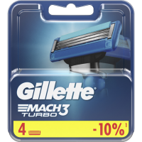 

Кассета д/бр."GILLETTE MACH3"(turbo,4шт)