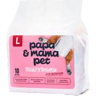 Подгузники для животных «Papa&Mama Pet» DDF04, размер L, 6-17 кг, 10 шт
