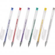 Ручки гелевые «Brauberg» Jet, 141030, 6 цветов, блестки, 6 шт