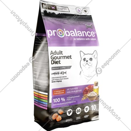 Корм для кошек «ProBalance» говядина, ягненок,10 кг