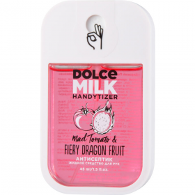 Ан­ти­сеп­тик для рук «Dolce Milk» Mad Tomato & Fiery Dragon Fruit, CLOR20322, 45 мл