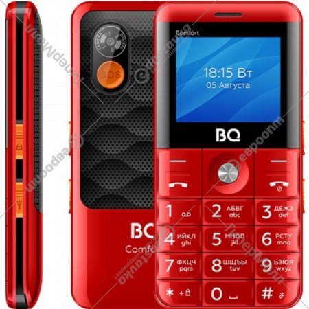 Мобильный телефон «BQ» Comfort RedBlack, BQ-2006