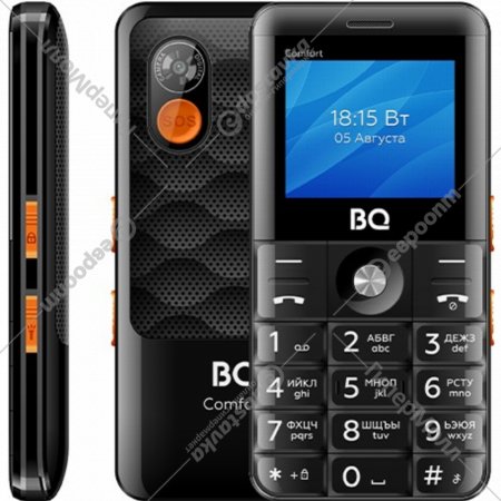 Мобильный телефон «BQ» Comfort Black, BQ-2006