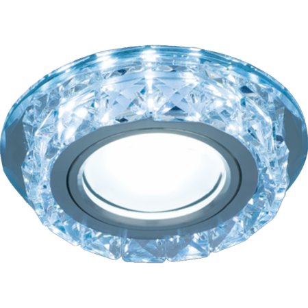 Точечный светильник Gauss Backlight, BL040, кристалл/хром