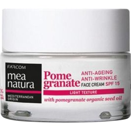 Крем для лица Farcom Mea Natura Pomegranate против морщин с маслом граната SPF15, дневной, FA190547, 50 мл