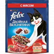 Сухой корм для кошек «Felix» Двойная вкуснятина, с мясом, 200 г