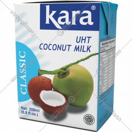 Кокосовое молоко «Kara» 17%, 200 мл