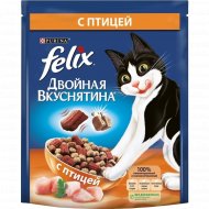 Сухой корм для кошек «Felix» Двойная вкуснятина, с птицей, 200 г