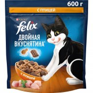 Корм для кошек «Felix» двойная вкуснятина, с птицей, 600 г