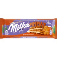 Шоколад молочный Milka MMMax с молочной начинкой и имбирным печеньем, 300 г