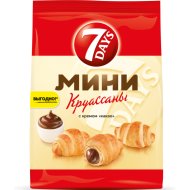 Круассаны 7 Days мини, с кремом какао, 123 г