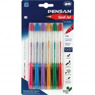 Ручки гелевые «Pensan» Glitter Gel, 2280/B6, с блестками, 6 цветов, 6 шт