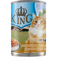

Консерв.корм д/кот."KING"(курин.)415г