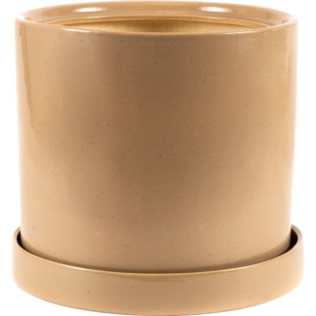 Горшок для цветов Котовский Дом Керамики Лидер №3, 4095, латте, 12х12.5 см