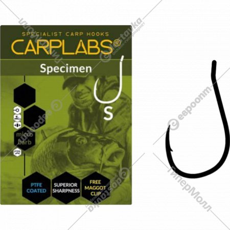 Крючок рыболовный «Carplabs» Specimen №1/0, 765104911-S, 12 шт