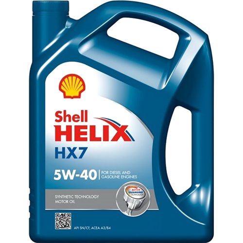 Масло моторное «Shell» Helix HX7, 5W-40, 550053770, 4 л