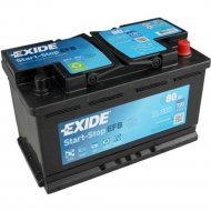 Аккумулятор для автомобиля «Exide» EL800, 80 А/ч, 315x175x190 мм