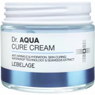 Крем для лица «Lebelage» для обезвоженной кожи, Dr. Aqua Cure Cream, с экстрактом водорослей, 616072, 70 мл