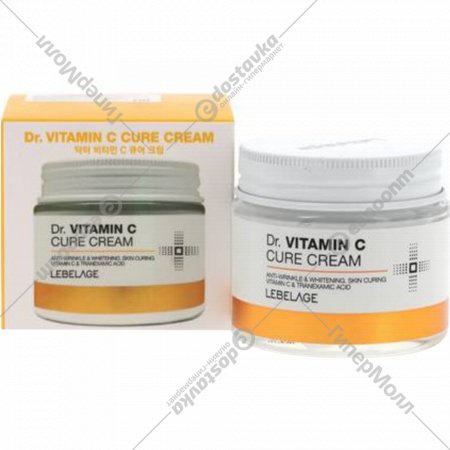 Крем для лица «Lebelage» антивозрастной, выравнивающий рельеф, Dr. Vitamin C Cure, с витамином С, 616041, 70 мл