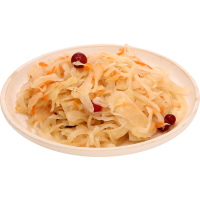 

Капуста квашенная с клюквой (лоток) 350г