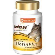 Добавка для кошек «Unitabs» BiotinPlus с Q10, U301, 120 таблеток
