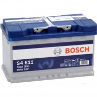 Аккумулятор для автомобиля «Bosch» EFB S4 E11 580500080, 0092S4E111, 80 А/ч, 315x175x190 мм