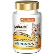 Добавка для кошек «Unitabs» ImmunoCat с Q10, U303, 120 таблеток