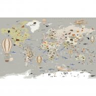 Фотообои «Citydecor» Карта мира на русском, 4 листа, 400х254 см