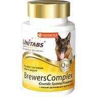 Добавка для собак «Unitabs» BrewersComplex с Q10, U202, для крупных собак, 100 таблеток