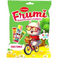 Конфета жев. «FRUMI» (микс,пластина) 90г